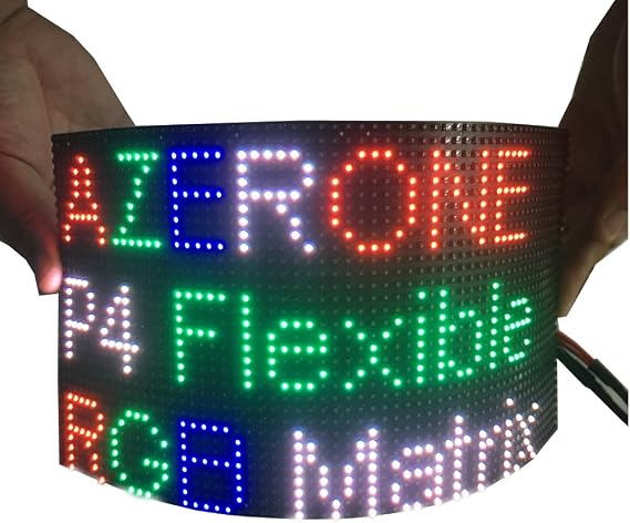 Led Matrix 64x32 Pixel 4MM Led Panels Digital Module Indoor Flexible for Special Shapes Display Screen RGB led Board Hub-75 2121SMD (P4-256x128mm, RGB-Full Color)
