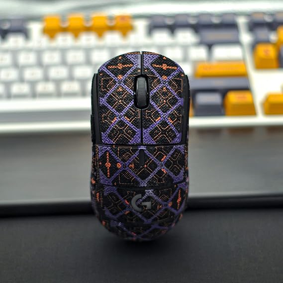 Mouse Grip Tape Full Coverage for Logitech G Pro X Superlight Without Mouse Prism Full Noctilucent