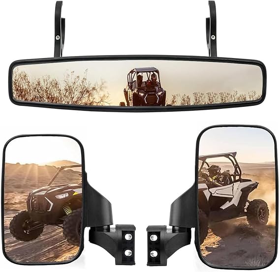 BETOOLL UTV Side Mirrors and Rear View Side Mirrors