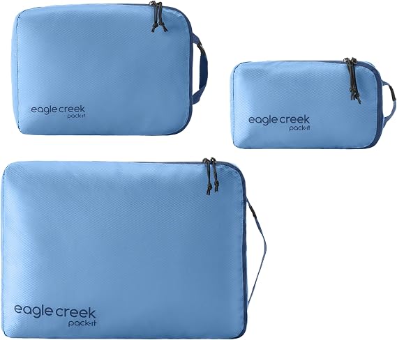 Eagle Creek Pack-It Isolate Cube Set, XS/S/M, 3 Piece Set, Blue Dawn