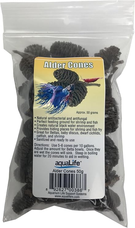 AquaLife Alder Cones Approx. wt. 50 Grams