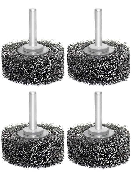 Wire Wheel Brush 2x7/8in for Drill,Carbon Steel Wire Brushes-4pcs