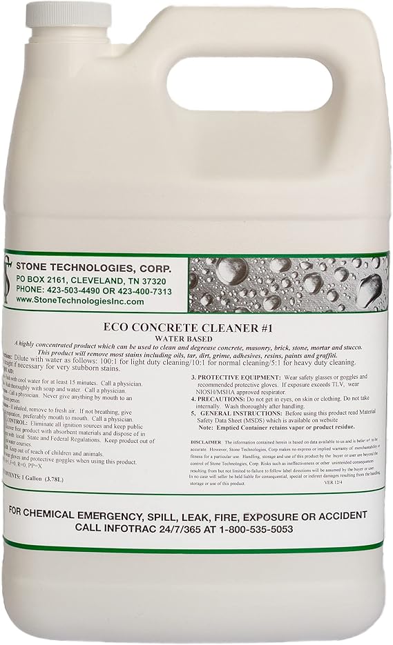 Concrete Cleaner #1 (1 Gallon) Highly Concentrated Formula