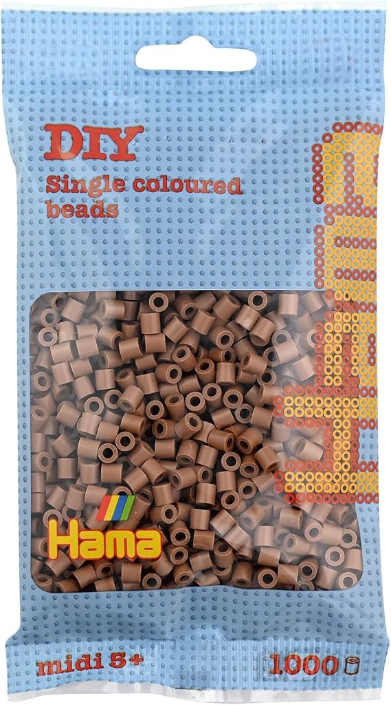 Hama – Midi Beutel 1000 Perlen, Marron glacé N, 207 – 76