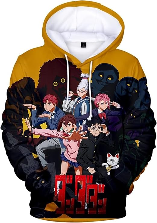 Anime DanDaDan Hoodie Jacket Sweatshirt Sweater Costume Pullover Fleece