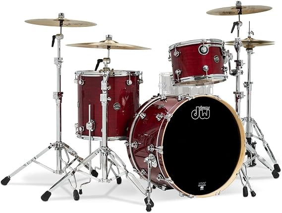 Drum Workshop Performance Series 3 Piece Drum Shell Pack Lacquer Cherry Stain