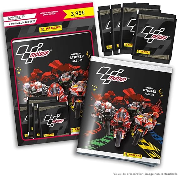 Panini 004537SPCFGD Moto GP Stickers 4 Pockets + Free Album