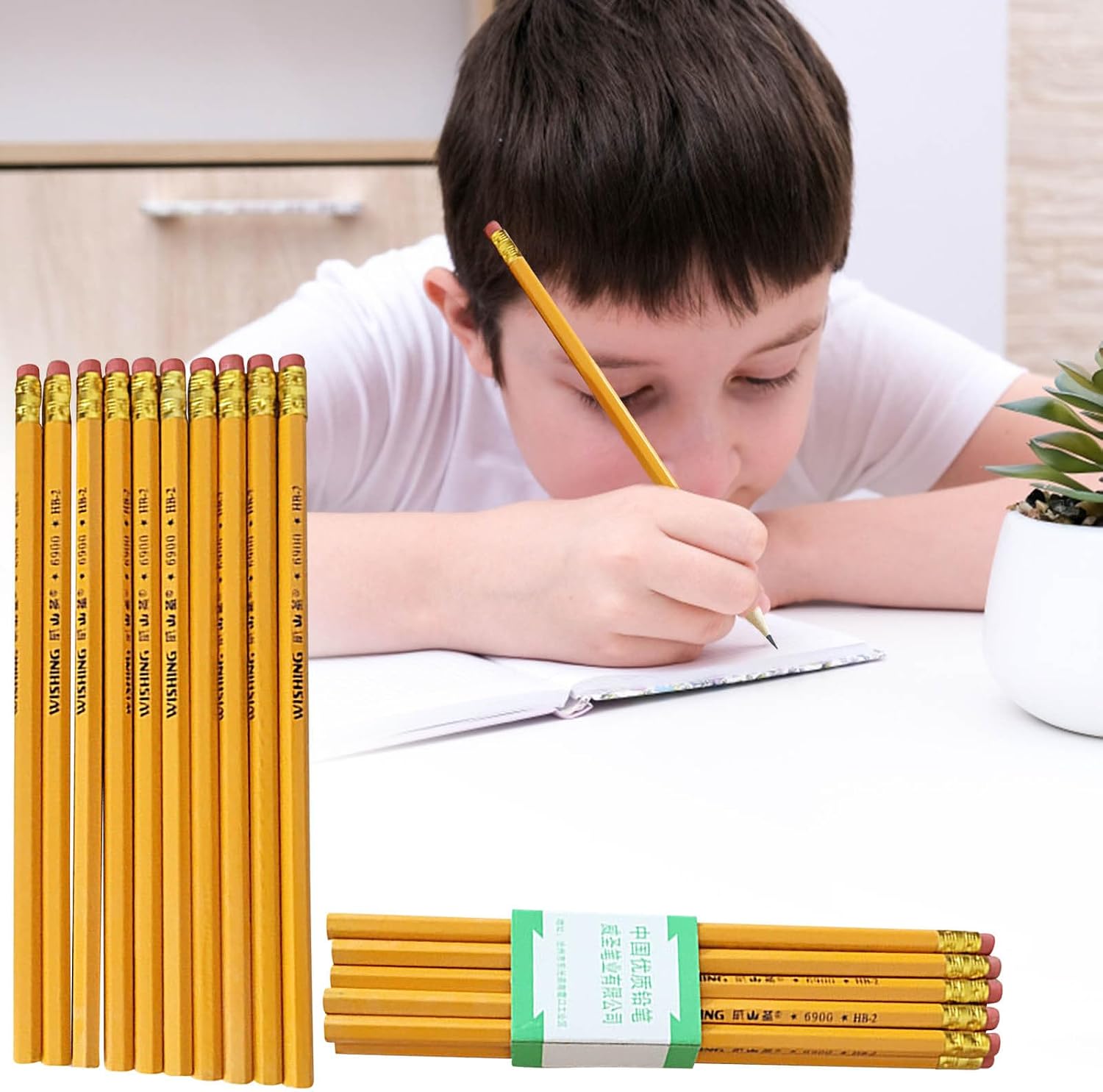 Pencils with Eraser, 10 Count