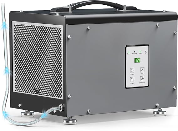 BaseAire Crawlspace 70 PPD Dehumidifier with Pump for 1000 Sq Ft