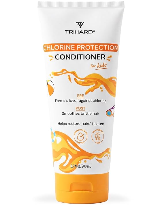 TRIHARD Kids Swim Conditioner, Detangling Pre and Post Swim