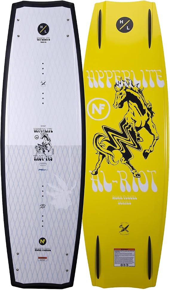 Hyperlite Riot Mens Wakeboard White/Yellow 145cm