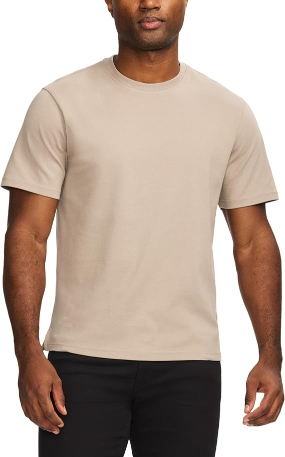 SAKS Fifth Avenue Mens Short Sleeve Cotton Crewneck TShirt