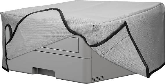 kwmobile Dust Cover Compatible with Brother HL-L2310D / L2350DW / L2370DN / L2375DW - Printer Case - Fabric Protector Cover - Light Grey