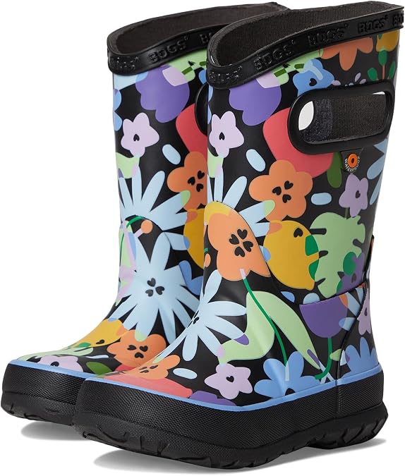 Bogs Kids Rainboot Overlap Flowers (Toddler/Little Kid/Big Kid)