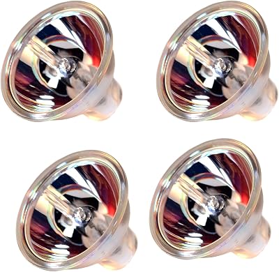 HQRP 4-Pack 21V 150W MR16 Shape GX5.3 Base Halogen Lamp Compatible with Bulb 99-502299-75C-0499-75C04  99-X411  99X411  B10011  Dual-Lux-3-Curing  E688 ACMICircon FCB96 Replacement