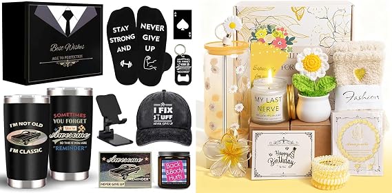 Birthday Gifts for Mens and Women Who Have Everything, Christmas Gifts Baskets for Teen Girls and Dad