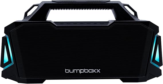 Bumpboxx Thump Water Resistant Bluetooth Portable Boombox | Stealth Black
