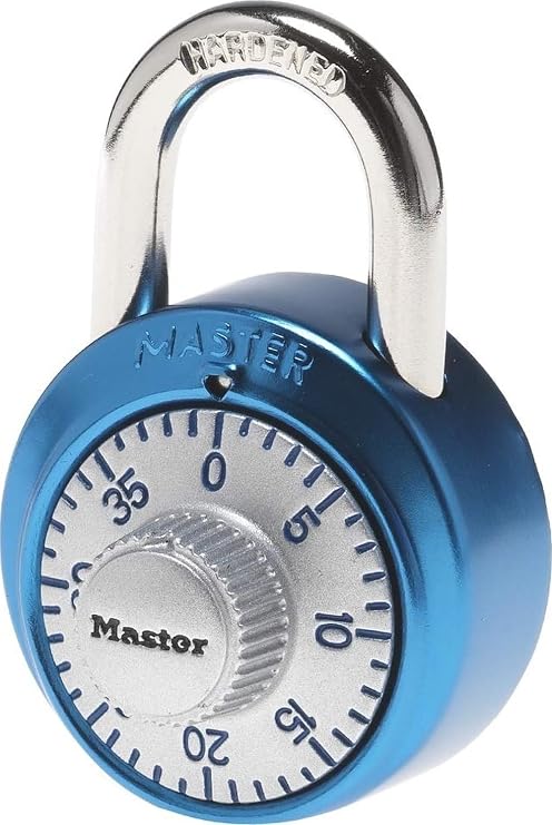 Master Lock 1561DAST Locker Lock Combination Padlock, 1 Pack, Colors May Vary