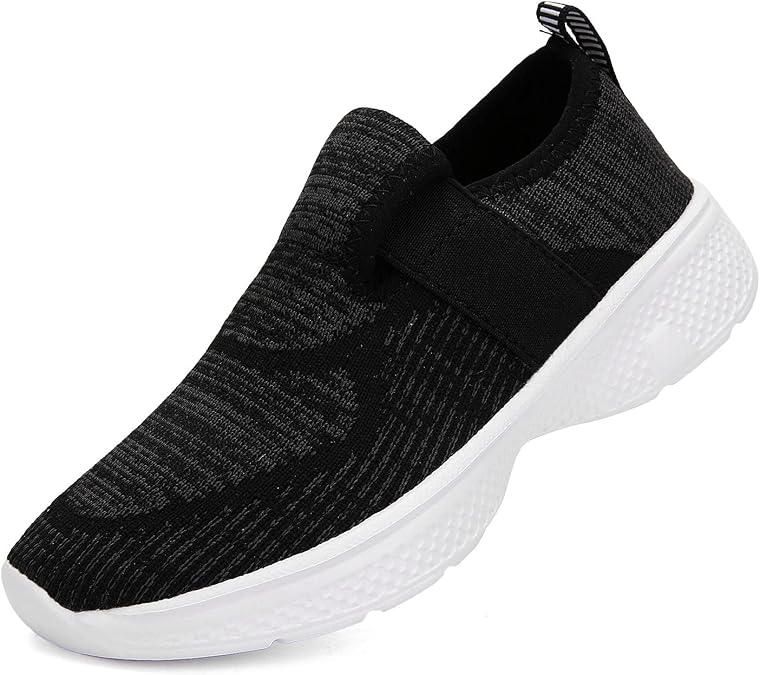 Kids Lightweight Breathable Loafer Walking Shoes Easy Walk Sport Running Sneaker Casual Slip-on Shoe for Boys Girls