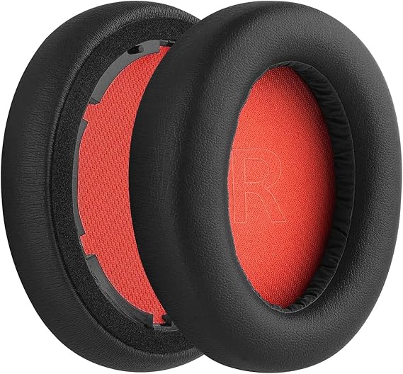 NovStrap Anker Soundcore Life Q10 Q10 Bt ile Uyumlu Kulaklık Pedi Süngeri Yastığı KIRMIZI