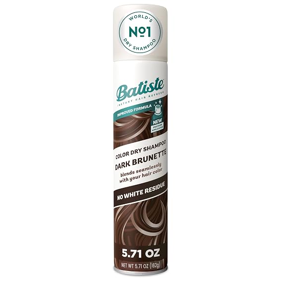 Batiste Dry Shampoo for Dark Hair, Tinted Dry Shampoo, 5.71 Oz