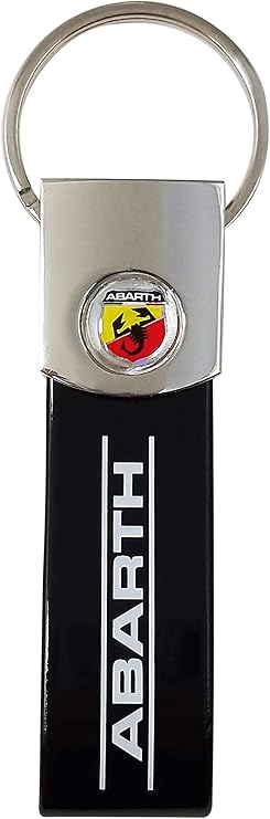 Abarth Official Key Ring Logo, Black