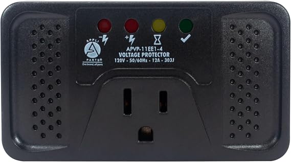 Appli Parts Refrigerator Voltage Surge Protector with Electronic Board 120V 50-60Hz 12A 303 Joule Regulator with Time Delay Fits All Electronics Brands APVP-11EE1-4