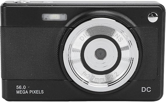 Digital Camera, 1080P Camera, 56MP Point and Shoot Digital Camera with 8X Zoom Autofocus, 2.8in Display Screen, Compact Small Camera for Boys Girls Toddlers (Black)
