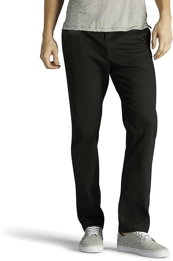 Lee Mens Extreme Motion Flat Front Slim Straight Pant