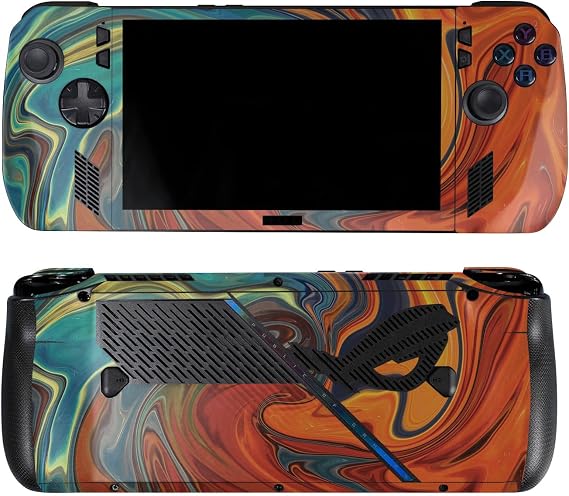 Skin Compatible with Asus ROG Ally X - Lava Water - Premium 3M Vinyl Protective Wrap Decal Cover - Easy to Apply | Crafted in The USA by MightySkins