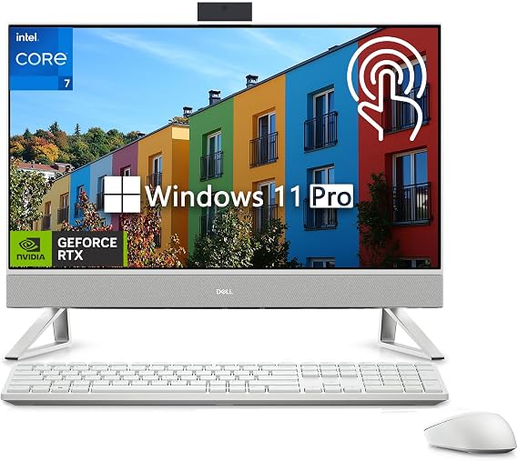 Dell Inspiron 7730 27'' All in One Desktop, Intel Core 7-150U(Beats i7-1260p), 27 inch FHD Touchscreen, 64GB DDR4 RAM, 4TB SSD, NVIDIA GeForce MX570A(Beats GTX 1050 Ti),Keyboard &Mouse, Win11 Pro