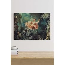 Postermanya (pster19150) The Swing - Jean Honore Fragonard Sanatsal Kanvas Tablo 21 x 30