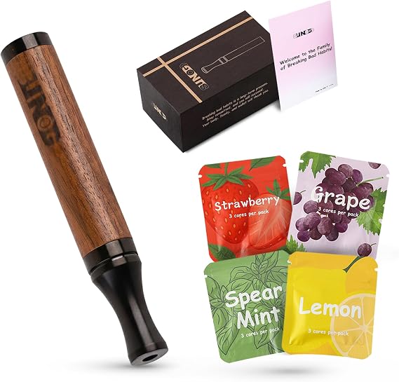 Flavored Air Device Pack (12 Pieces) Includes Replaceable Flavored Filters in Mint, Lemon, Grape & Strawberry. Portable, Lightweight and Compact Design with Easy Filter Replacement.