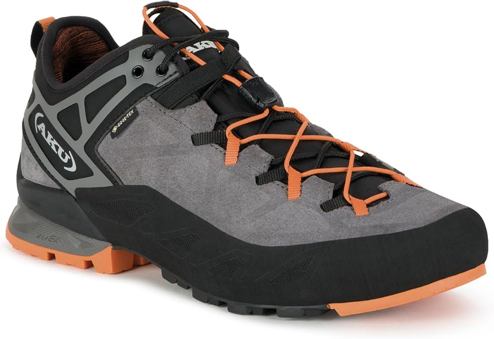 AKU Men's Rock DFS II GTX Approach/Hiking Lightweight Waterproof Breathable Laced Shoes for Trails, Mountaineering, Climbing