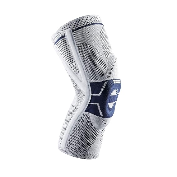 Bauerfeind - GenuTrain P3 - Patella Knee Support - For Misalignment of the Kneecap - Left Knee - Size 5 - Color Titanium