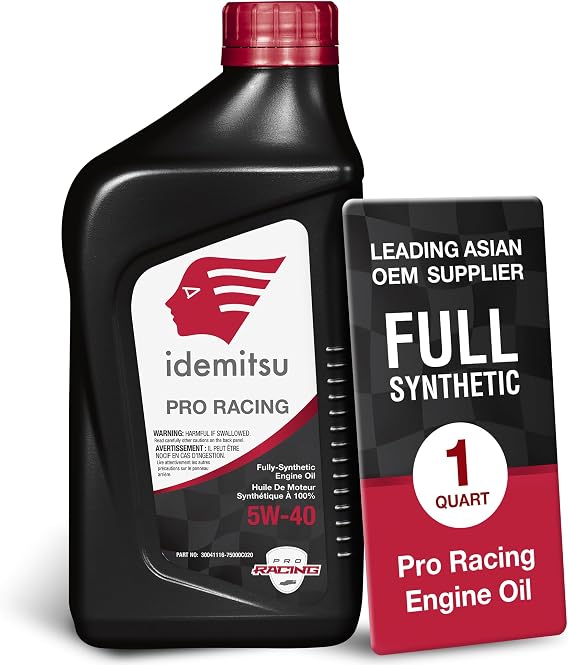 Idemitsu Synthetic Pro Racing 5W-40 Engine Oil 1 Quart