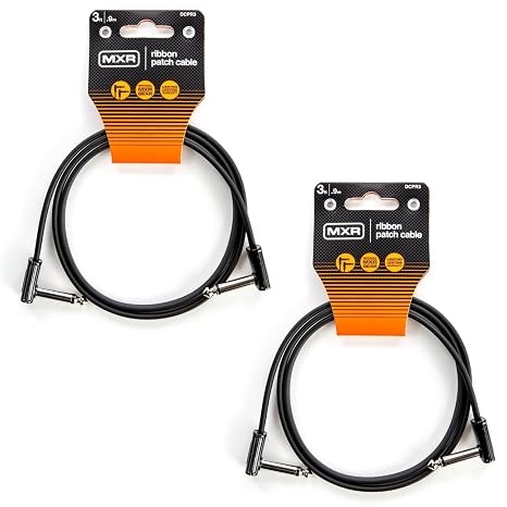 MXR DCPR3 Ribbon Patch Cable - 3 ft (2 Pack)