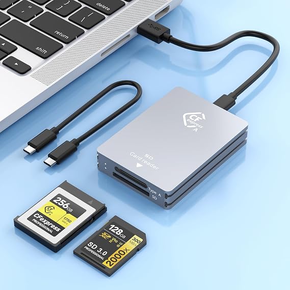 CFexpress Type A & SD Card Reader, USB 3.2 Gen 2 10Gbps
