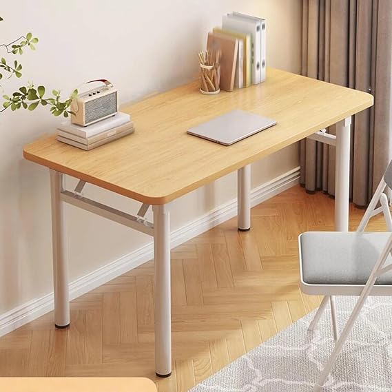 Space Saving Folding Dining Table, Expandable Drop Leaf Table for Kitchen, Dining Room or Small Space Living, Compact Design Easy to Assemble(Wood,100*-60cm)