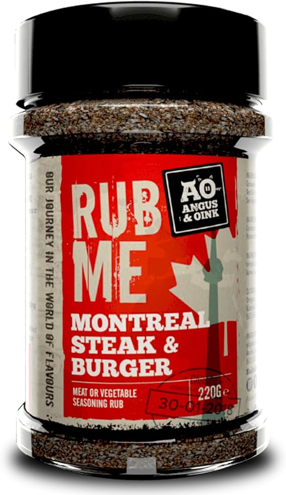 Angus & Oink | Montreal Steak & Burger Seasoning BBQ Rub | 220g