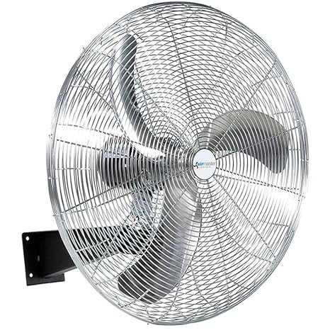 Airmaster 37145 Heavy-Duty Air Circulator, Wall Mount, Non-Oscillating, 30" Prop Diameter, 115V, 1/3HP Motor