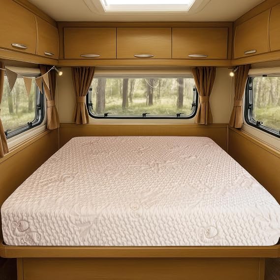 Foamma 4 x 36" x 72"Medium Firm with Gel Memory Foam (Organic Cotton Cover), Mattress Replacement for RV Bunk, Camper, Truck & Travel Trailer, Back Support, CertiPUR-US Certified, Made in USA