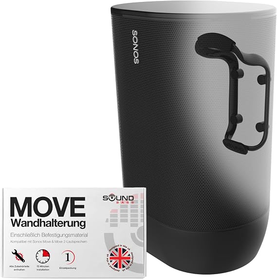 Sound bass Black Weatherproof Wall Mount for Move Speaker