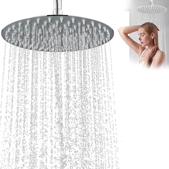 Rain shower head Round 20 cm Stainless steel 304 (8)
