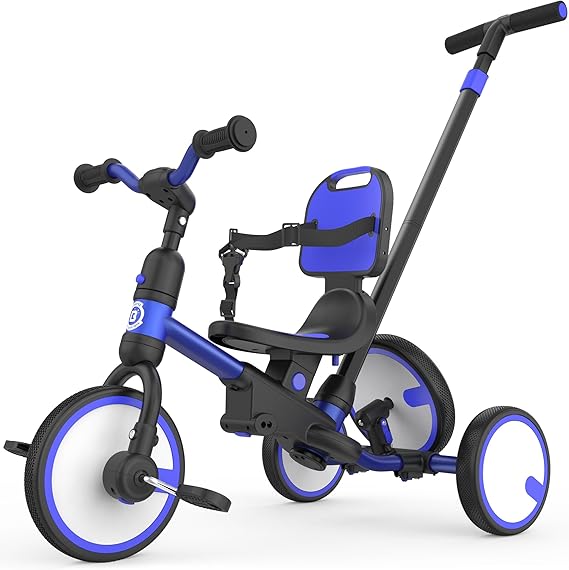 besrey 5-in-1 Toddler Tricycle for 1-3 Years, Grow with Me Kids Bike