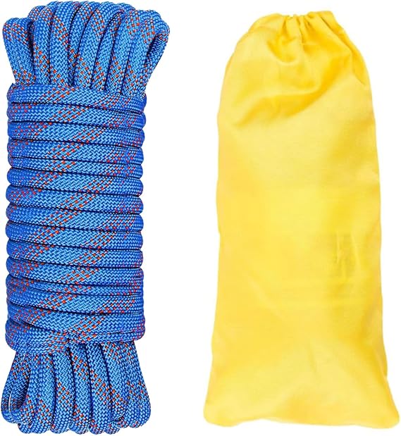 12mm Static Climbing Rope 30mm High Strength Rappelling Blue