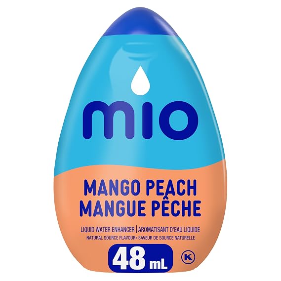 MiO Mango Peach Liquid Water Enhancer, 48mL/1.6oz, Imported from Canada}