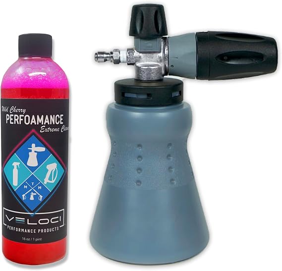 MTM Hydro PF22 Wide Mouth Snow Foam Cannon with 16 oz Car Wash Soap