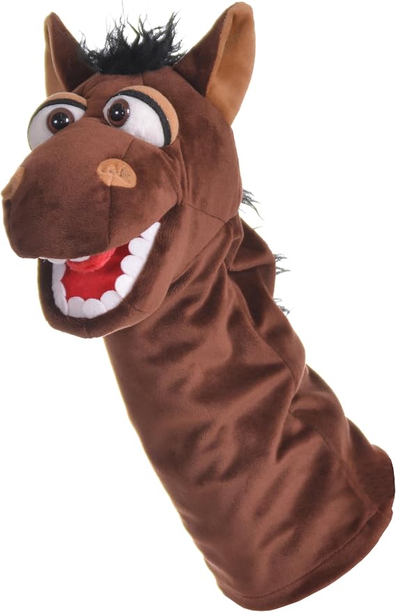 Living Puppets - Dobs the 14-Inch Horse, Plush Hand Puppet for Boys and Girls, Pony