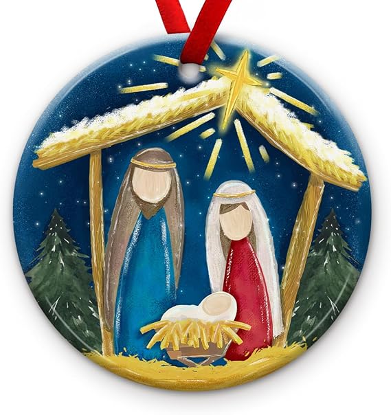 Cute Nativity Scene Ornaments 2026